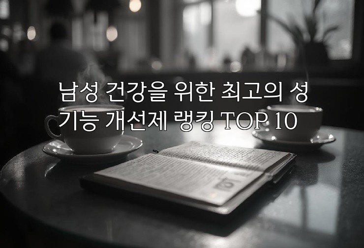 남성 건강을 위한 최고의 성기능 개선제 랭킹 TOP 10