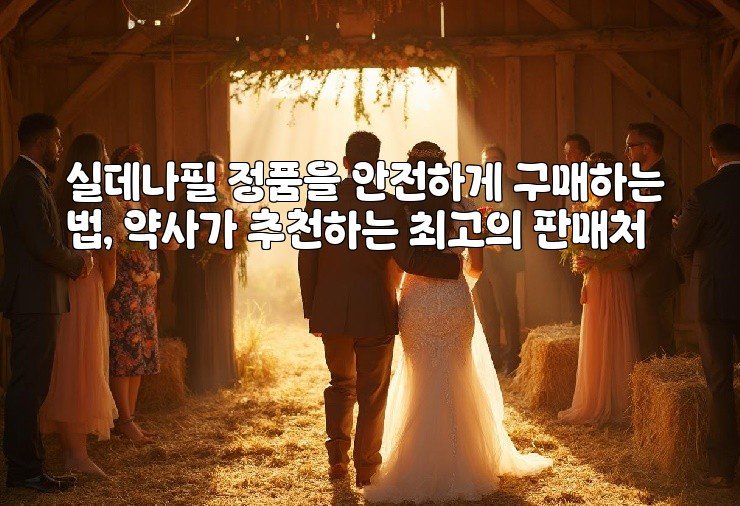 실데나필 정품을 안전하게 구매하는 법, 약사가 추천하는 최고의 판매처